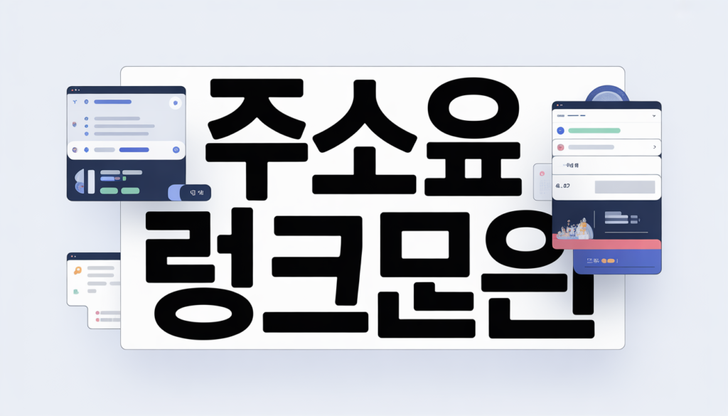 주소요 링크모음 — 모바일 중심 링크 허브의 새로운 기준